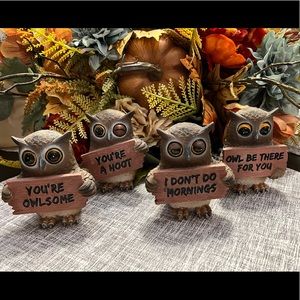Owl Statue Figures